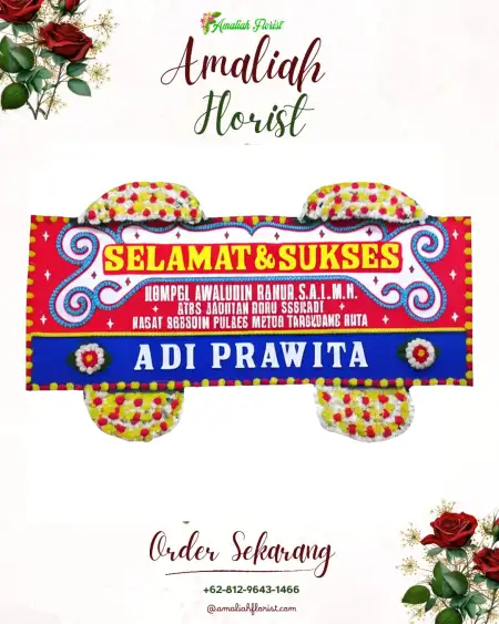 Papan Bunga Ucapan Selamat Kayuapak